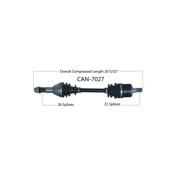 Wide Open OE Replacement CV Axle for CAN AM REAR RIGHT CAN-7027 - main